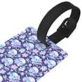 thumbnail image 3 of Sikiie crystal Skull flower leaf Luggage Tags Privacy Cover ID Label Suitcase Tags Identifiers For School Bags,Suitcases, 3 of 7