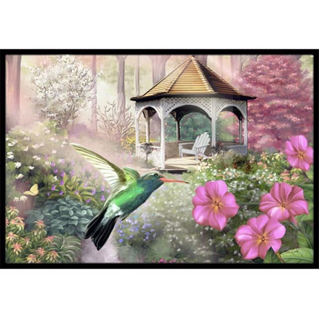 Carolines Treasures PTW2052MAT Pavillon de Jardin Tapis Intérieur et Extérieur pour Colibris - 18 x 27 Po