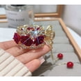 thumbnail image 3 of Fashion Jewelry Hairpin Women'S Hair Accessories Barrettes Ponytail Clip Rhinestone Hair Clips Metal Rose Clips D, 3 of 8