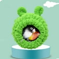 thumbnail image 3 of Bonita hamaca colgante cálida, jaula para loros, cama para dormir, jaula, accesorios, cueva para el hogar para s, canarios, animales pequeños Verde Salvador Nido de Pájaro, 3 of 7