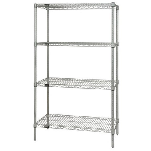 Quantum 30W X 48"L X 63"H Wireless Shelving Unit - Chrome Model Wr63-3048C