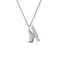 thumbnail image 2 of Delight Jewelry Silvertone Harp Silvertone Sisters Best Friends Forever Bar Charm Necklace, 23", 2 of 4