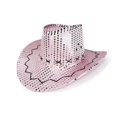 thumbnail image 4 of Slccxzc Sparkly Sequin Cowboy Hat Glitter Western Party Hat, 4 of 7