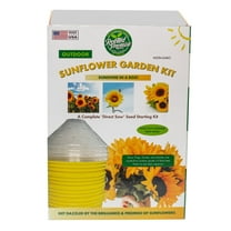 Rooted Promise Sunflower Garden Kit Sunflower Seeds Starter Kit with Grow Rings and Greenhouse Domes 4pk