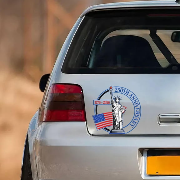 Usa Independence 250 Years Car Decal Patriotic Vinyl Stickers for Vehicles, Windows, Laptops, Helmets, Backpacks, Holiday Gifts – 5pcs