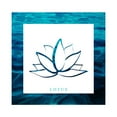 thumbnail image 2 of LightBoxJournal 20x20 White Modern Wood Framed Museum Art Print Titled - Yoga V1 Lotus, 2 of 4