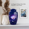 thumbnail image 6 of MUKTIVE Daisy Urns for Adult Ashes Men - Blue Large Urns for Human Ashes Adult Male - Purple Decorative Urn for Mother - 10 Inch Cremation Urn for Female, 6 of 7