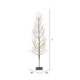 thumbnail image 3 of Vickerman X167771 Silver LED Flat Base Christmas Tree with Warm White Lights - 7 ft., 3 of 3
