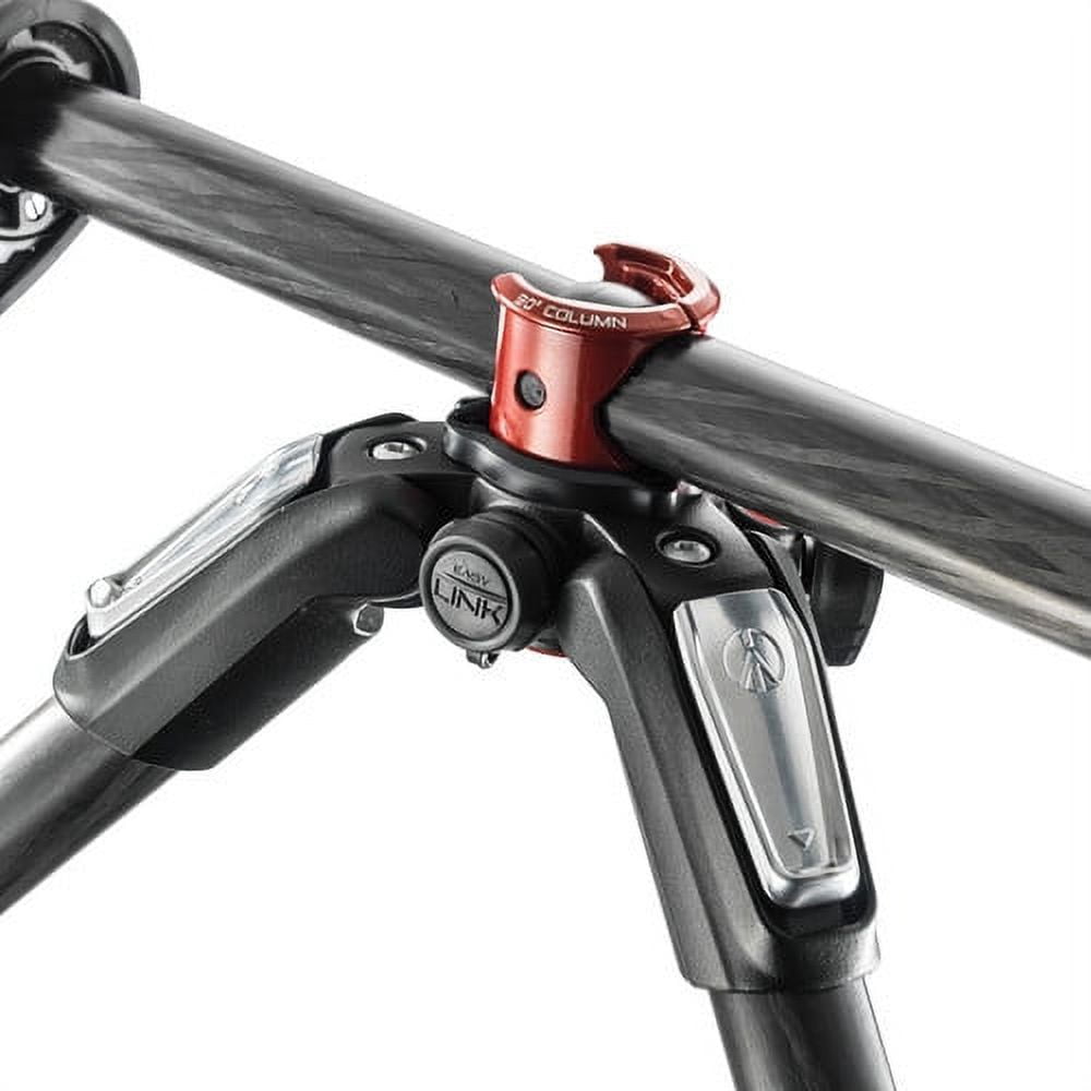 Manfrotto 055 Carbon Fiber 4-Section Tripod with Horizontal Column
