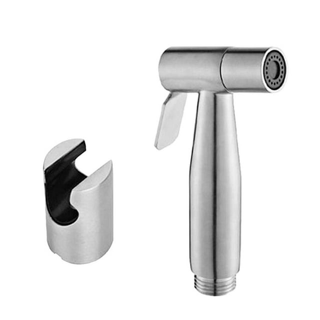 Support de Bidet à Main en Acier Inoxydable pour Toilettes -, Bidet Vaporisateur de Toilettes + Support de Bidet