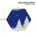 thumbnail image 3 of Balery 6 Pcs Christmas Fir Treeleather Coasters Set, Drink Table Cup Coasters For Living Room Kitchen Coffee Decor, 3 of 9