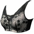 thumbnail image 4 of BIMEI Women Mastectomy Bra Breast Prosthesis with Pockets Wirefree Comfort Everyday Bra H24,Black,38A/B/C, 4 of 7