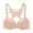Beige, variant on Women Wirefree Petite Bra Y-Back Lace Glossy Underwire Bra for Support and Alluring Style 34 Beige
