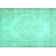 thumbnail image 1 of Ahgly Company Indoor Rectangle Abstract Turquoise Blue Contemporary Area Rugs, 5' x 8', 1 of 4