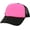 Black/Neon Pink, variant on Classic Foam Front Mesh Back Trucker Hat Baseball Cap Plastic Adjustable Snapback