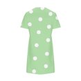 thumbnail image 6 of Annhoo Womens Mini Dress Summer Casual Polka Dots Short Sleeve Crewneck T Shirt Dresses Beach Vacation Short Sundress, 6 of 6