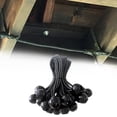 thumbnail image 2 of jinwen 10x Ball Bungee Cords Tent Tarp Fix Rope Tie Down Strap Elastic Rope for White black, 2 of 9