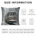 thumbnail image 5 of Shangniulu Winter Old Cable Ski Lift Seasons Pillow Cover,Square Waist Cushion,Perfect Square Backrest for Every Home, 5 of 5
