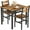 Brown & Square, variant on Cvortll Dining Table for 2, Wooden Dinner Table Sets, 3-Piece Industrial Rectangle Dinette Set for Dining Room, Small Space, Brown