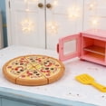thumbnail image 6 of Eespoir Imitation Pizza Bread Cutting Interest, Kitchen Cooking Children Puzzle Play House, Plastic Pizza Cake Toy for Pretend Play, Role Playing, Educational Food Toy, 6 of 6