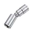 thumbnail image 6 of Uxcell 1/2" Drive 17mm Shallow Socket Swivel Joints Hex Shank Impact Driver Adaptor Set, 6 of 7