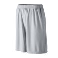 thumbnail image 1 of Youth Longer Length Wicking Shorts With Pockets M Silver Grey, 1 of 3