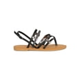 thumbnail image 2 of Women Strappy Thong Open Toe Flat Sandal 18866, 2 of 6