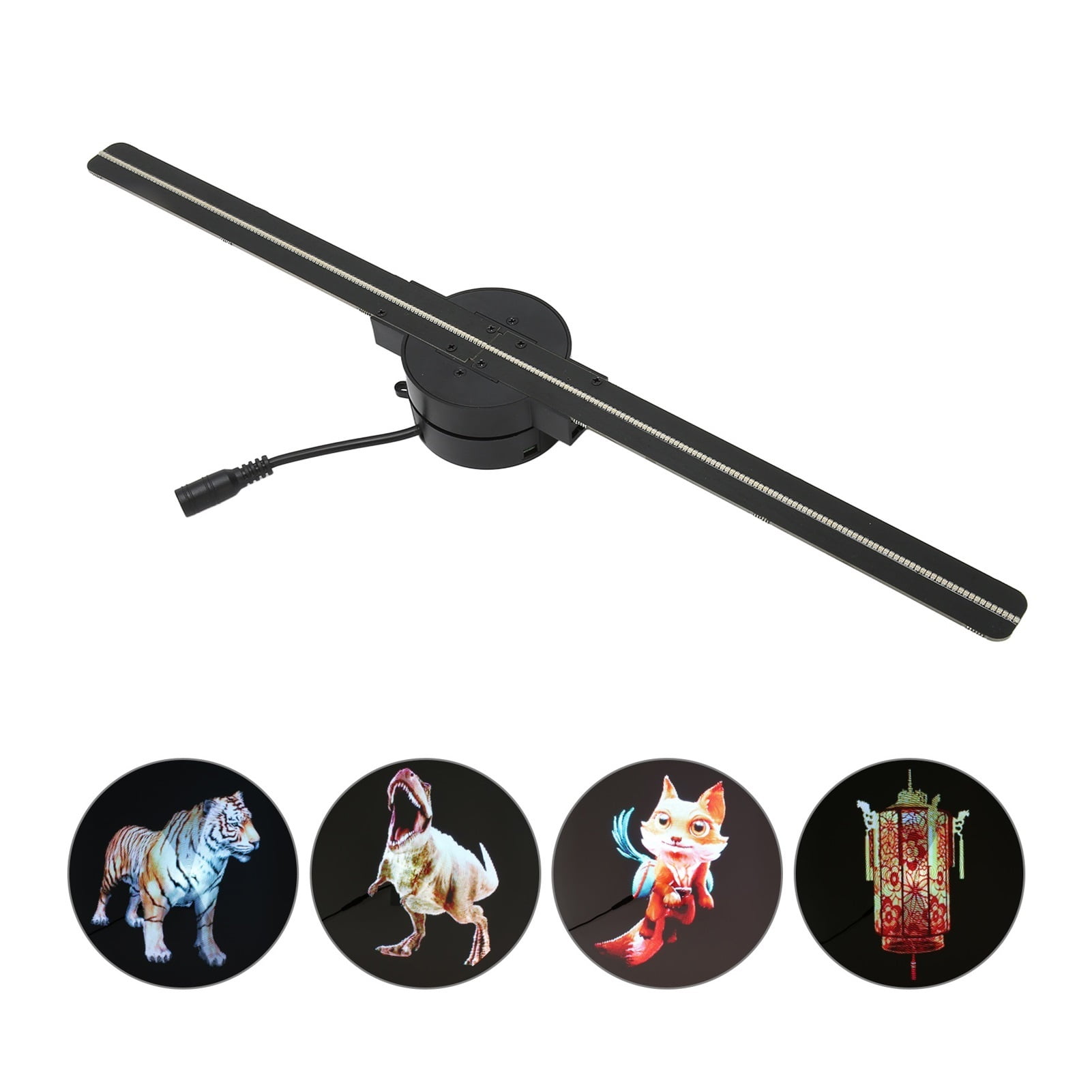 3D Hologram Fan 3D Hologram Projector 176 Degree Viewing Angle 2000x224 Stable Custom Modification For Business ,Versatile Design
