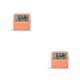thumbnail image 3 of Advancent Termómetro Digital electrónico interior higrómetro alarma portátil con batería medidor de temperatura y humedad para oficina Naranja 2Conjunto, 3 of 6