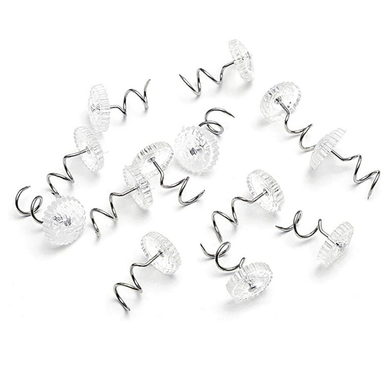 50pcs Upholstery Pins - Bed Skirt Pins or Twist Holders for Furniture Sofa  Dustp
