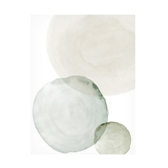 Canvas Wall Art - Incado 'Soft Circular' Wall Art for Living Room, Bedroom, or Office Décor by Trademark Fine Art - 14 x 19 Inches