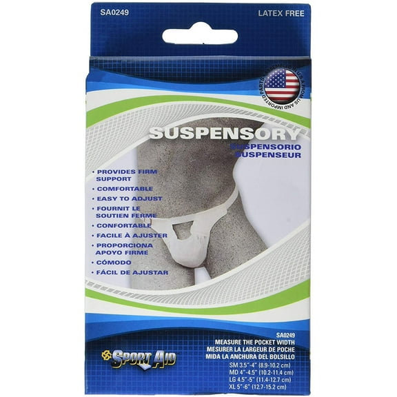 Sport Aid Suspensory with Elastic Waist Band, Large