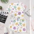 thumbnail image 5 of Hrsba Summer Casual Print Crew Neck Short Sleeve T Shirt Shorts Fashion Sports 2 Piece Set Girls Casual Outfit, 5 of 7