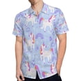 thumbnail image 4 of High Quality Hawaiian Shirts for Men Short Sleeve Aloha Beach Shirt Floral Summer Casual Button Down Shirts Blouses XTCO2S, 4 of 7