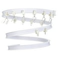 thumbnail image 6 of Ceiling Curtain Track Flexible Bendable Curtain Track 16.4 Ft Wall Mount Curved Curtain Rail Track System Sliding Ceiling Track Set for Bay Window Room Divider, 6 of 8