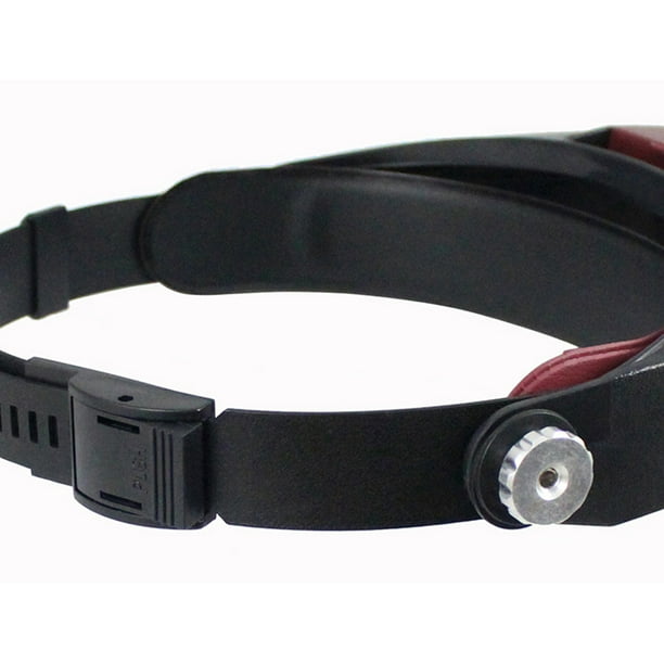 Lupa de luz LED Manos libres HD Lupa Suministros de reparación de relojes (Rojo) Ehuebsd Para estrenar