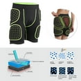 thumbnail image 3 of PROPRO Pantalones unisex transpirables anticaída con almohadilla para la cadera para esquiar, patinaje sobre ruedas, patinaje artístico, negro M YUNYI BRAND  Deportes, 3 of 8