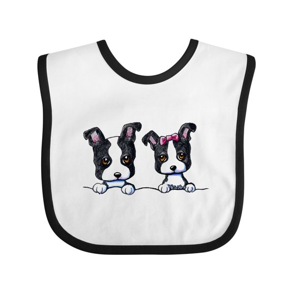 Inktastic Boston Terriers (dark Apparel) Boys or Girls Baby Bib