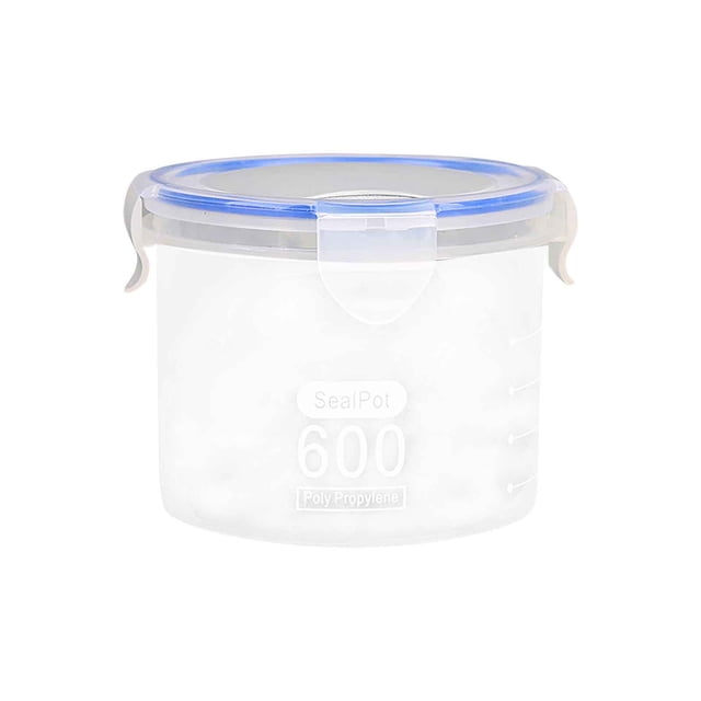 Contenedores de Almacenamiento de Alimentos,Latas de Plástico Selladas para Cereales Snacks Diversos,Cajas de Almacenamiento de Refrigerador de Cocina Transparentes a Prueba de Fugas,Contenedores de A