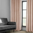 thumbnail image 4 of Half Price Drapes Light Pink Heritage Plush Velvet Room Darkening Curtains (1 Panel), 50W X 108L, 4 of 12