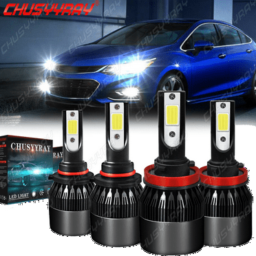 For Chevrolet Cruze 2016 2017 2018 Combo LED Headlight High Low Beam Bulbs 4pcs
