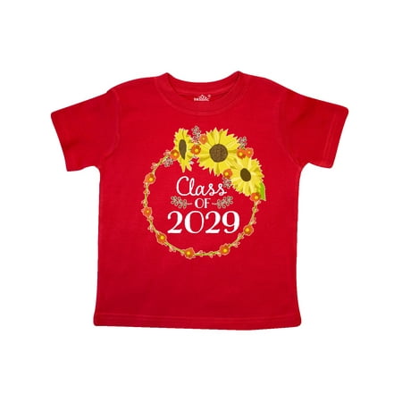 

Inktastic Class of 2029 Sunflower Wreath Gift Toddler Boy or Toddler Girl T-Shirt