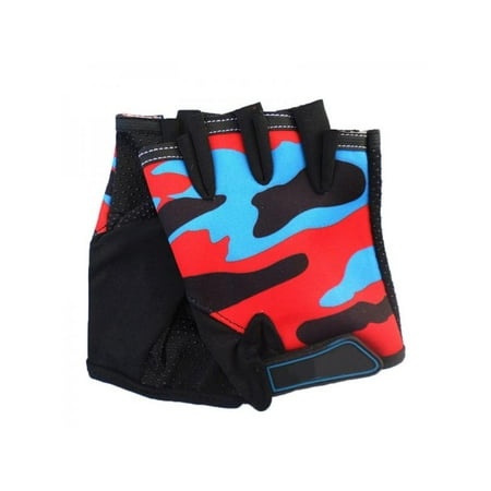 Children's Gloves Cycling Half Finger Bicycle Gloves Non-slip Child Bike Gloves Riding Equipment Mountain Bicycle Gloves