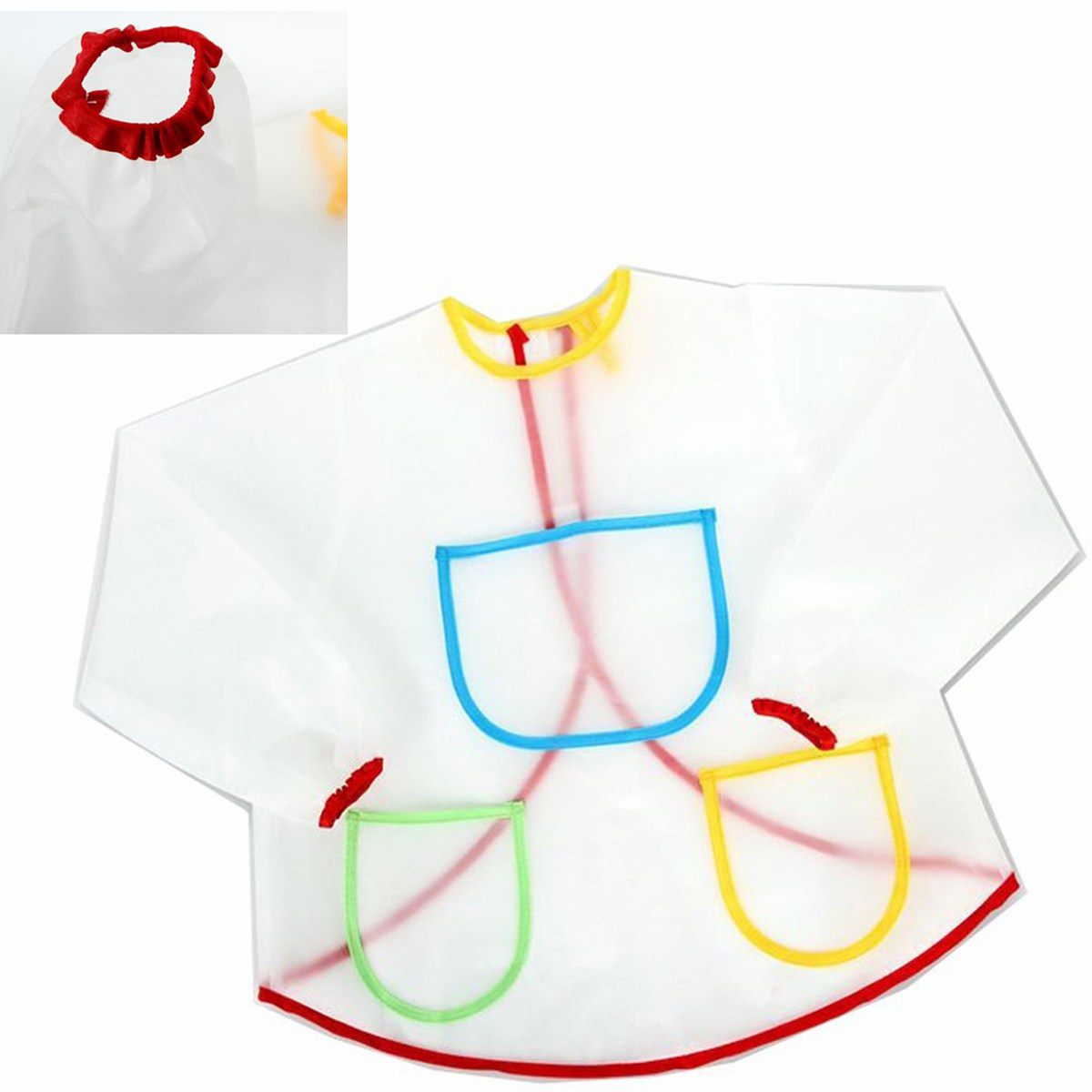 Cute Waterproof Long-sleeved Children Kids Smock Apron for Painting