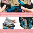 thumbnail image 4 of Peacock Foldable Car Trash Can Mini Trash Can with Lid Leak-Proof Hanging Storage Bag - Car Garbage Can, 4 of 6