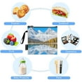 thumbnail image 5 of Haosy 3 Pack Reusable Ziploc Bags BPA Free Healthy Food Storage Bag Leakproof Sandwich Snack Freezer Bags Snow-capped Mountains Reflecting in Lake, 5 of 7