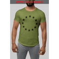 thumbnail image 4 of ShirtBANC Mens Stars Circle Dropcut Shirt Patriotic Style Comfortable Tee, 4 of 5