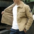 thumbnail image 2 of Winter Men's Cotton Coat Jacket Fleece Thickening Young and Middle-aged Casual Cotton Coat, 2 of 2