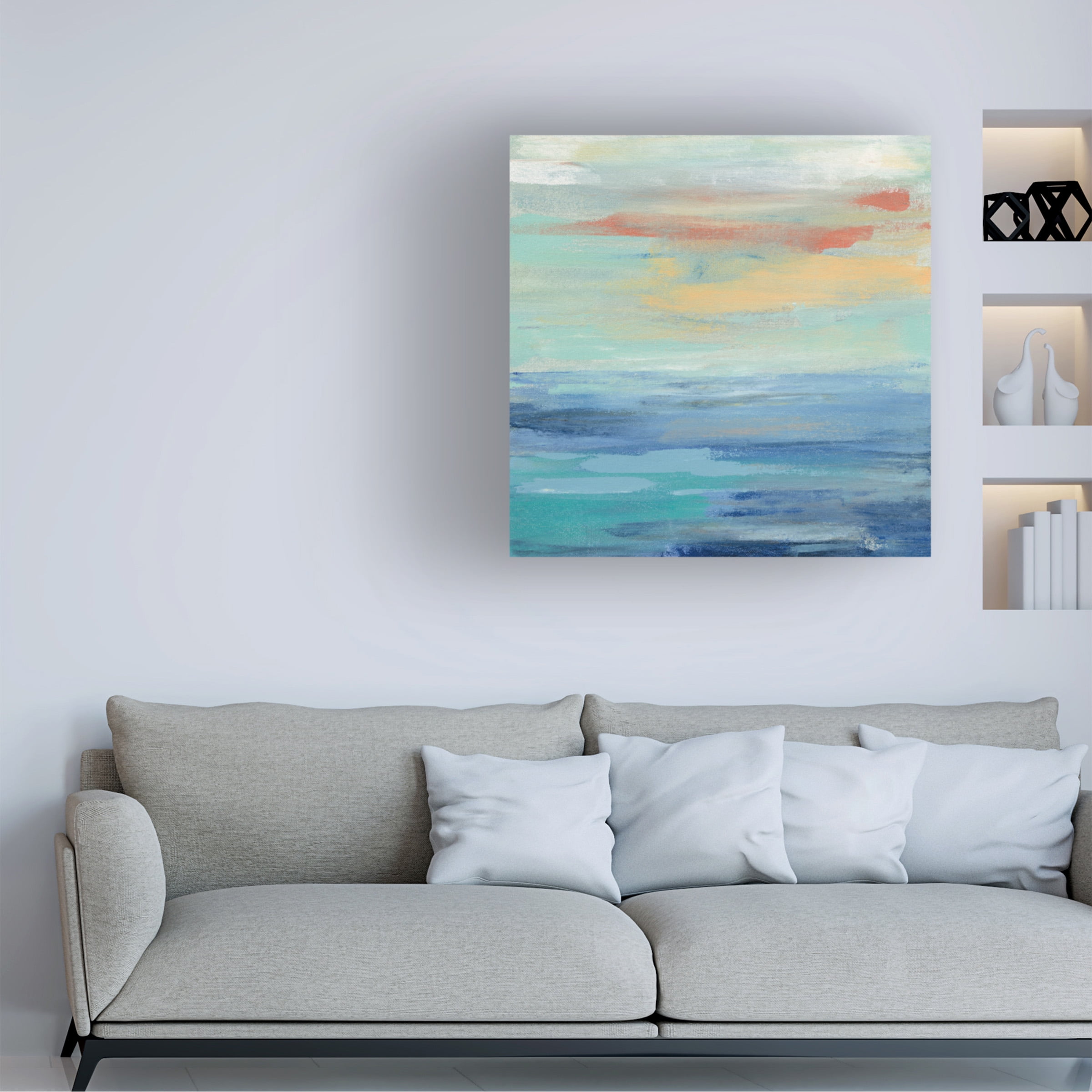 Trademark Fine Art 'Sunset Beach II' Canvas Art by Silvia Vassileva
