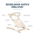 thumbnail image 3 of Baby Delight Heirloom Aspen Wooden Baby Bouncer | Infant Baby Chair | 0 – 6 Months | 100% GOTS Certified Cotton Fabrics | Organic Oat, 3 of 5
